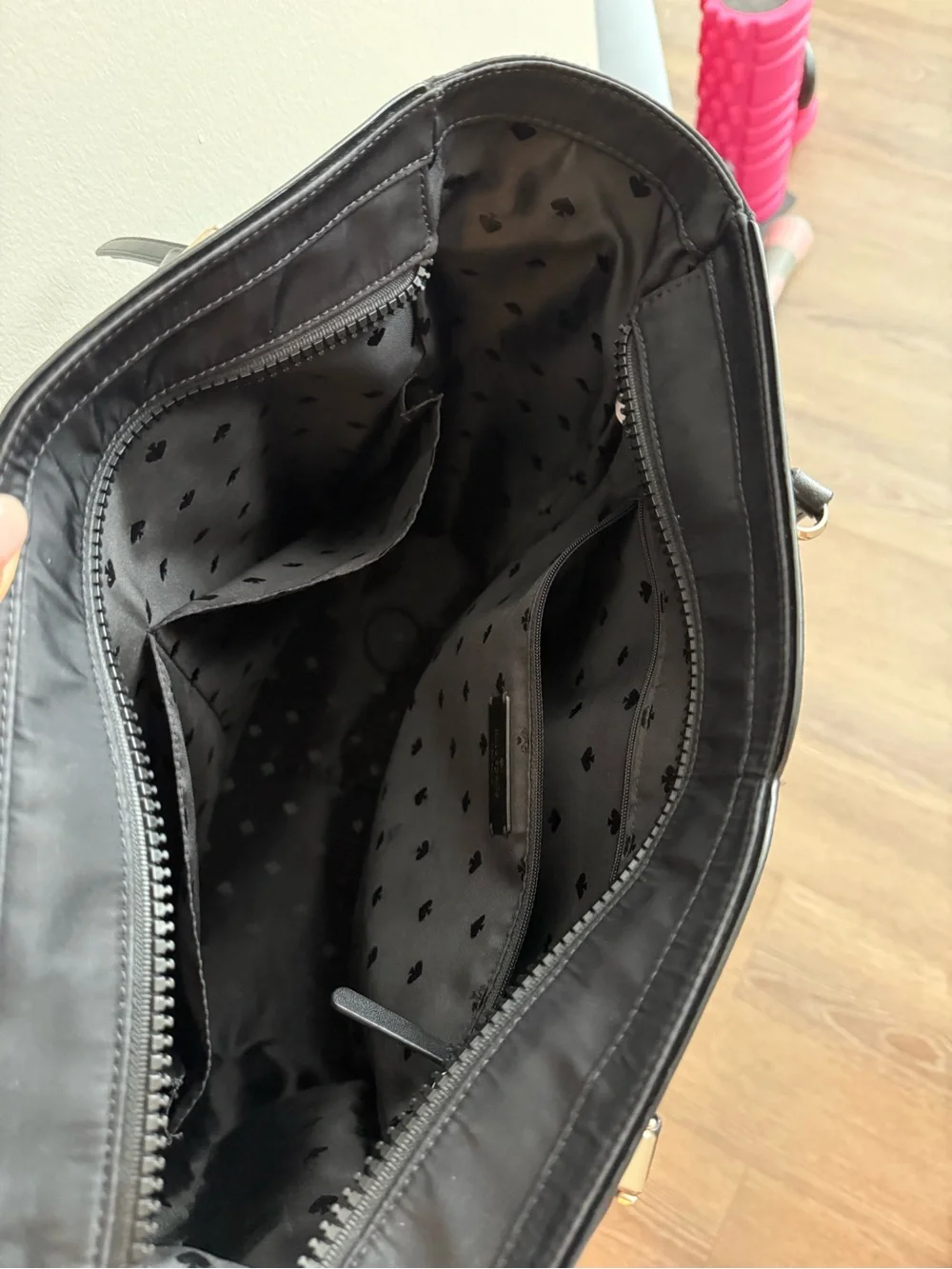 Kate Spade Black Nylon Tote Bag